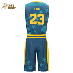 ชุดยูนิฟอร์มบาสเก็ตบอลแบบระบายอากาศได้ดี พร้อมบริการสกรีนลายแบบเต็มตัว - สีและโลโก้ที่กำหนดเองได้ พร้อมคุณสมบัติซับเหงื่อ - Product Image 2