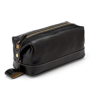 Bolsa de maquillaje de cuero genuino, bolso de maquillaje personalizado con cremallera - Product Image 2