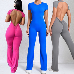 Sportswear Yoga Woman Clothes <b>Tight</b> Sport Romper Bodysuit Quick Drying Fitness Workout Yoga Jumpsuit for <b>Women</b> - Product Image 1
