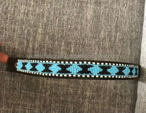 Brida de cuero genuino de caballo, bandas de cristal brillante para cejas, en todos los tamaños y formas personalizadas con lazos cosidos - Product Image 6