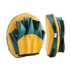 นวมต่อยมวยแบบใหม่มีมือจับหนังสำหรับฝึกซ้อมเป้าชกมวยโลโก้ออกแบบได้ตามที่ต้องการ - Product Image 2