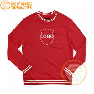 Sudadera bordada de lana de algodón Alfa de alta calidad, jersey de hermandad personalizado, estampado transpirable de fraternidad - Product Image 2