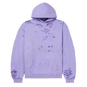 Servicio OEM, Sudaderas con Capucha para Hombre, Estilo Desgastado, 100% Algodón, Venta al por Mayor, Último Diseño, Cálidas para Invierno, Color y Logotipo Personalizables - Product Image 1