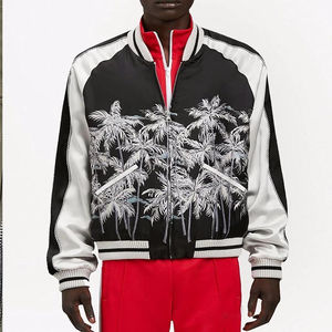 1-Vestes universitaires personnalisées avec écusson en chenille Manches en laine et en cuir Veste bombardier Letterman unisexe Usine OEM - Product Image 3