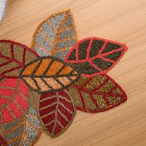 Mantel de Mesa Delgado Artesanal de Lujo con Diseño Floral Vintage y Reverso de Satén para Uso Doméstico - Product Image 6