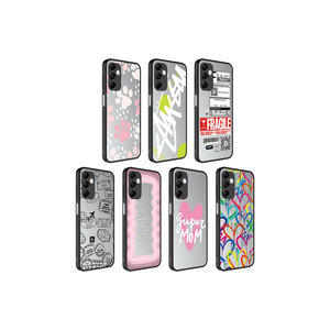 Coque en silicone anti-traces de doigts Netzy, finition miroir brillante, motif, protection de l'appareil photo pour Samsung Galaxy M14 A53 5G - Dos - Product Image 3