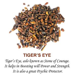 Cristales Naturales de Ojo de Tigre en Trozos de 500g, Cristales Curativos para Protección, Confianza, Energía y Manualidades - Product Image 3