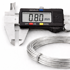 Fil rond plaqué argent 925 Chakralume 0,8 mm pour la fabrication de bijoux, fil artisanal, fournitures de bricolage, fournisseur OEM en gros, longueur 30 cm (1 pi) - Product Image 3