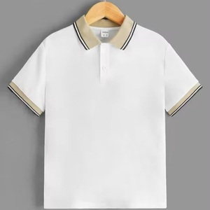 Polos de talla grande de cuello redondo para hombre de primera calidad, camiseta Polo de estilo informal, ropa de hombre con logotipo personalizable de algodón 100% - Product Image 1