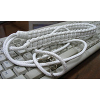 2024 Aiguillettes de patrón de Metal trenzado personalizado de alta calidad oro plata textiles para el hogar prendas ceremoniales cordones de hombro recubiertos