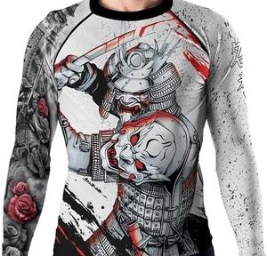 Brazilian Jiu Jitsu Boxing Rash Guard Set MMA Gym Ropa de compresión con diseño de sublimación personalizado BJJ Boxing Shorts - Product Image 6