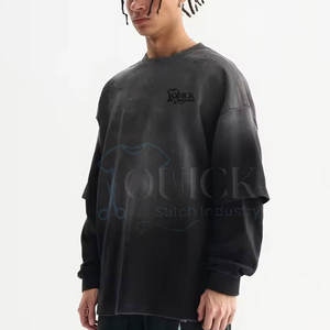 Camiseta de Diseñador Extra Grande Personalizada de Doble Capa, Calidad Premium para Hombre, Poliéster/Algodón de Peso Pesado, Transpirable y de Secado Rápido - Product Image 2