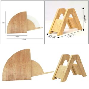 Soporte para servilleteros de madera de Acacia superventas de clase alta y diseño al por mayor soporte para tela para servilleteros caja de pañuelos de madera - Product Image 1