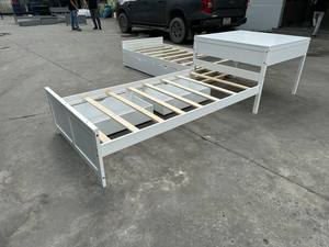 Cama de Plataforma en Forma de L que Ahorra Espacio con Cama Nido y Cajones de Almacenamiento, Estructura de Cama de Esquina de Madera Tamaño Individual para Habitación Infantil - Product Image 5