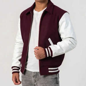 Veste bomber décontractée pour homme, veste universitaire en patchwork, veste de baseball personnalisable, veste universitaire - Product Image 5