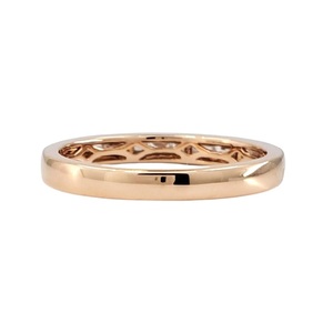 Quick Delivery Jewelry Special Design High End Platinum Pink Gold Natural Diamond Baguette Small Engagement Band Wedding Gift - Product Image 4