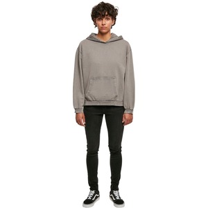 Alta calidad 100% algodón lavado con ácido Vintage Sudadera con capucha High Street Series Stone Washed Old Sweater Print Solid Hooded Wholesale - Product Image 4