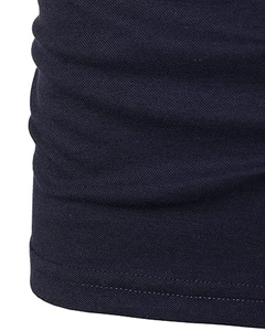 Polo 100% coton personnalisé pour hommes, chemise manches courtes en blocs de couleurs, t-shirts polo coupe ajustée de différentes couleurs - Product Image 4