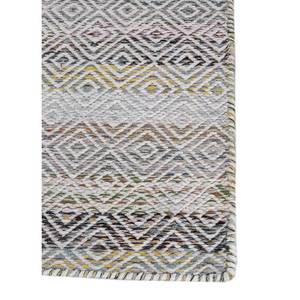 พรมขนสัตว์และใยวิสโคสสีน้ำเงินแบบทอเรียบ ลายเรขาคณิต รุ่น ADWV-13047 สำหรับใช้ในบ้าน - Product Image 4