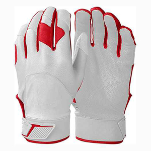 Gants de frappeur de baseball en cuir de vachette pour adulte, qualité supérieure, ambidextres, légers, séchage rapide, durables, respirants, fermeture auto-agrippante - Product Image 1