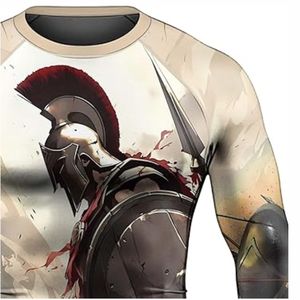 Logotipo personalizado Rash Guard hombres sublimación impresa Spandex Rash Guard gimnasio surf buceo Rashguard camisas de compresión - Product Image 5