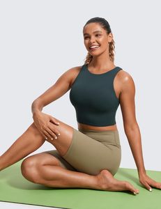 ผู้หญิงสบายโยคะพืชเสื้อกล้ามBuilt In Braถ้วยS TrappyกลับActivewearออกกําลังกายเสื้อการบีบอัด - Product Image 2