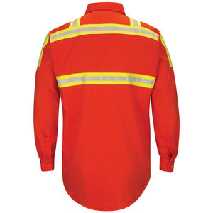 <b>Flame</b> Resistant Breathable Lightweight Waterproof Security Wear <b>Shirt</b> Custom Design in Red Color Wholesale Cheap Price - Product Image 2