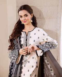 Robe de travail formelle pour femmes de qualité exceptionnelle moderne 2025-2026, dernier modèle de salwar kameez en coton pour les fêtes 01192 - Product Image 3
