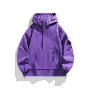 2025 nouvelle veste Softshell extérieure imperméable à la pluie avec doublure chaude coupe-vent léger Style ample pour la saison d'automne - Product Image 3