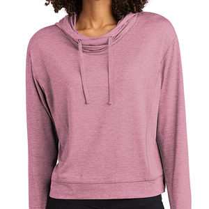 ¡Sudaderas con capucha de mujer de alta calidad Transpirable Color sólido Bajo MOQ Posición del logotipo frontal a la venta! - Product Image 4