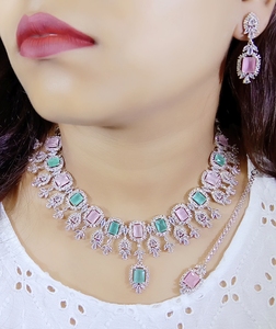 Conjunto de joyería India para fiesta de boda, regalo de compromiso, colección de joyería de AD nupcial de calidad Premium 2025, moissanita lujosa - Product Image 3