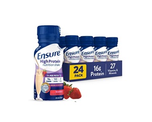 Ensure High <b>Protein</b> Strawberry Nutrition Shake 8 fl oz, 24 Pack - Product Image 1