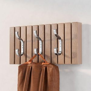 Handmade Aesthetic Aluminium Wall-Mounted <b>Coat</b> Hanger Attractive <b>Hooks</b> <b>Rails</b> Conveniently Hangs Clothing Baseball Caps Towels - Product Image 4