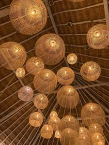Bulk Modern Rattan Bamboo Lampshade Woven <b>Light</b> Shade Contemporary Vietnam Supply by VIFARMEX - Product Image 1