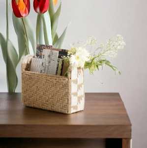 Top Factory Price New Arrival Wonderful Wicker <b>Jute</b> Storage <b>Basket</b> Storage Organizer with Multiple Compartments Storage <b>Basket</b> - Product Image 1