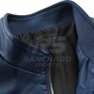 Veste en cuir de haute qualité, logo personnalisé, veste en cuir, vêtements de mode, veste en cuir pour hommes - Product Image 3