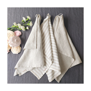 Kitchen Scandi Upgrade 100% Cotton <b>Embroidered</b> Handmade Lightweight Sustainable 18x28 Ethical Gifting Dark Grey Colour <b>Towels</b> - Product Image 2