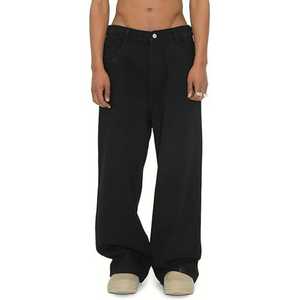 Pantalon Baggy en denim vintage pour hommes 2025 nouveau Streetwear jambe large pantalon en denim ample mode lavage pantalon droit - Product Image 4