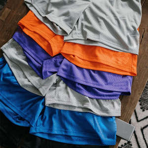 Custom Logo Basketball Shorts <b>Sports</b> Double Mesh Breathable Loose Training Fitness Runningy Mesh Shorts - Product Image 5