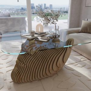 Table basse paramétrique unique, amovible, légère, lavable, design contemporain, meuble de déclaration pour les maisons - Product Image 6