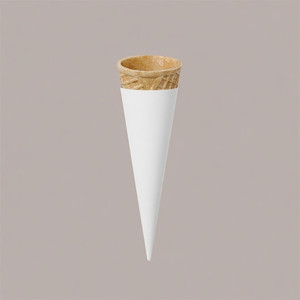 2000 Portavasos Desechables de Papel Blanco para Conos de Helado de 1537.5cm - Product Image 2