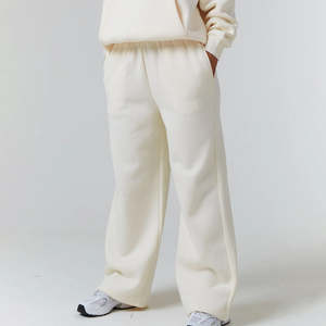 Venta caliente personalizado Unisex en blanco Color blanco peso pesado Jogger conjuntos nueva moda transpirable de gran tamaño Sudadera con capucha y pantalones de chándal - Product Image 5