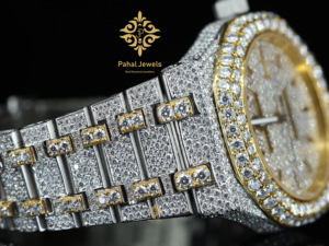 Montre de luxe personnalisable en diamant Moissanite glacé VVS, style Hip Hop, affichage de la date, mécanique, pour cadeau d'affaires, fabrication - Product Image 2