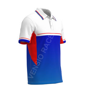 Polo pour hommes respirant à séchage rapide imprimé sur mesure en gros % Polyester pour les équipes de motocross - Product Image 4