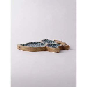 Plateau de service pour sucreries et collations Design attrayant Plateau et plateau en bois massif de forme personnalisée en bois fait à la main - Product Image 6