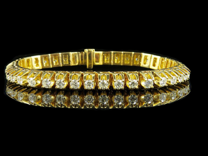 สร้อยข้อมือเทนนิสเพชรโมอิสเจียระไนทรงกลมทันสมัยชุบทองสีเงินสเตอร์ลิงสำหรับงานแต่งงานเครื่องประดับของขวัญ unisex - Product Image 2