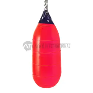 निर्माण फिटनेस कसरत रबर पंचिंग बैग उच्च गुणवत्ता फिटनेस प्रशिक्षण उपकरण लाल रंग पंचिंग बैग