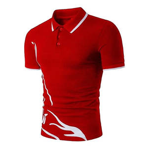 เสื้อโปโลผ้าฝ้าย100% สำหรับผู้ชายเสื้อโปโลผ้าฝ้ายแบบกำหนดโลโก้ได้เองระบายอากาศป้องกันการพันผ้าถักลายสีทึบ - Product Image 4