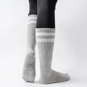 Custom Logo Anti Slip Women's Sport <b>Socks</b> Cute Embroidery Gym Yoga Pilates <b>Grip</b> <b>Socks</b> with Organic Design for Summer - Product Image 6