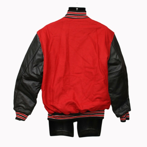 แจ็กเก็ตเบสบอลขนแกะแบบเปิดไหล่แจ็คเก็ตวิทยาลัยชิคาโกแจ็คเก็ตราคาถูกหนังแท้ - Product Image 3